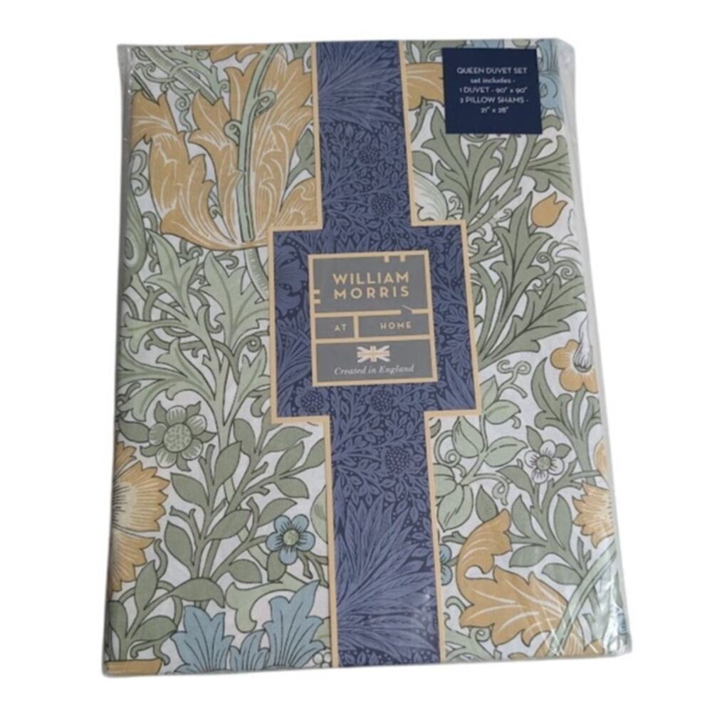 William Morris Queen Duvet Set - Compton Sage - 3pcs
